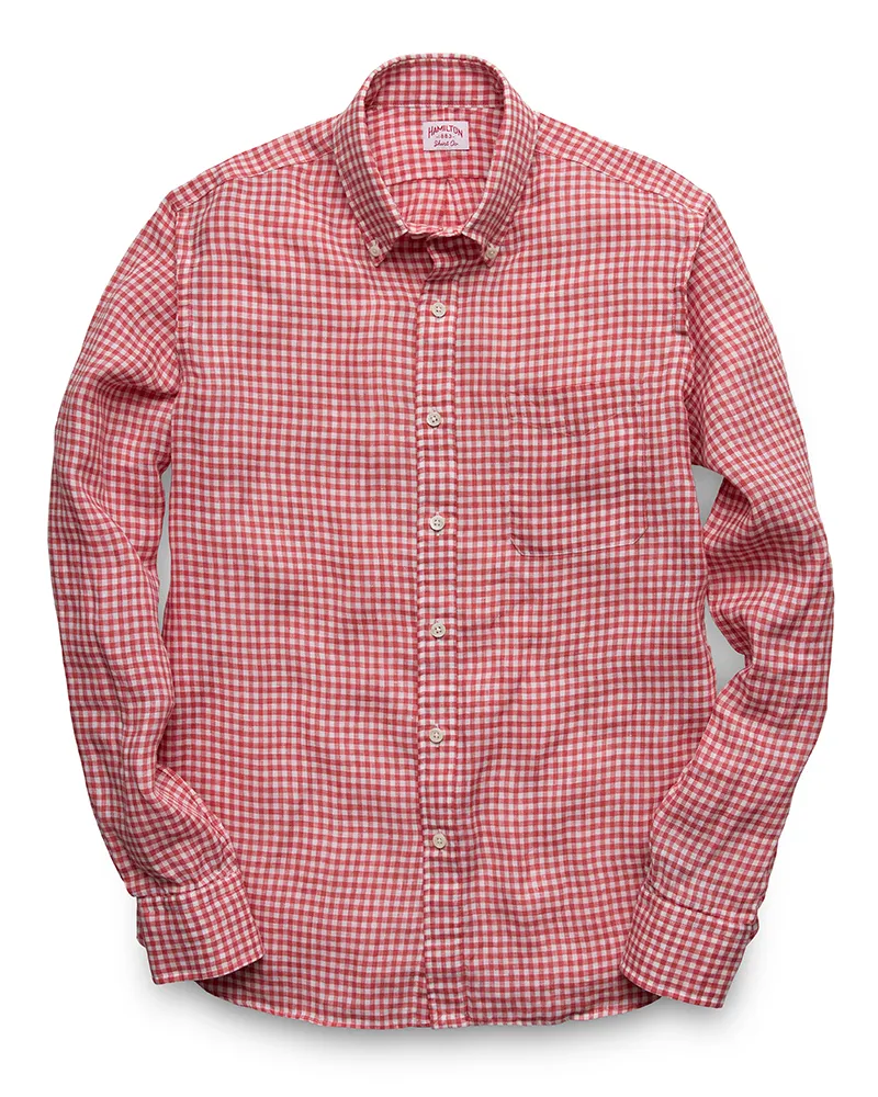 1883 Linen Gingham (Strawberry)