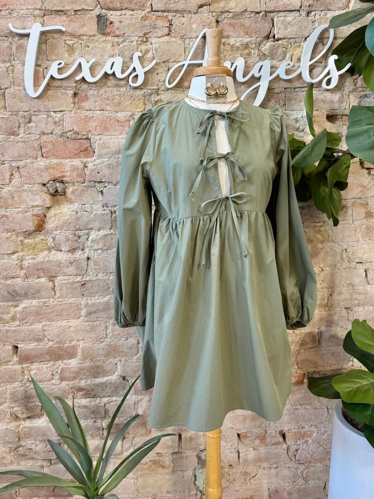 40% Off - Keep Dreamin’ Olive Dress