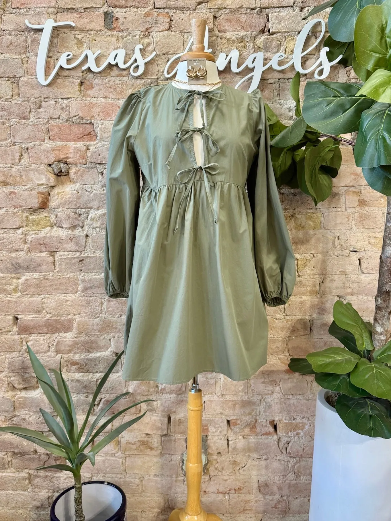 40% Off - Keep Dreamin’ Olive Dress