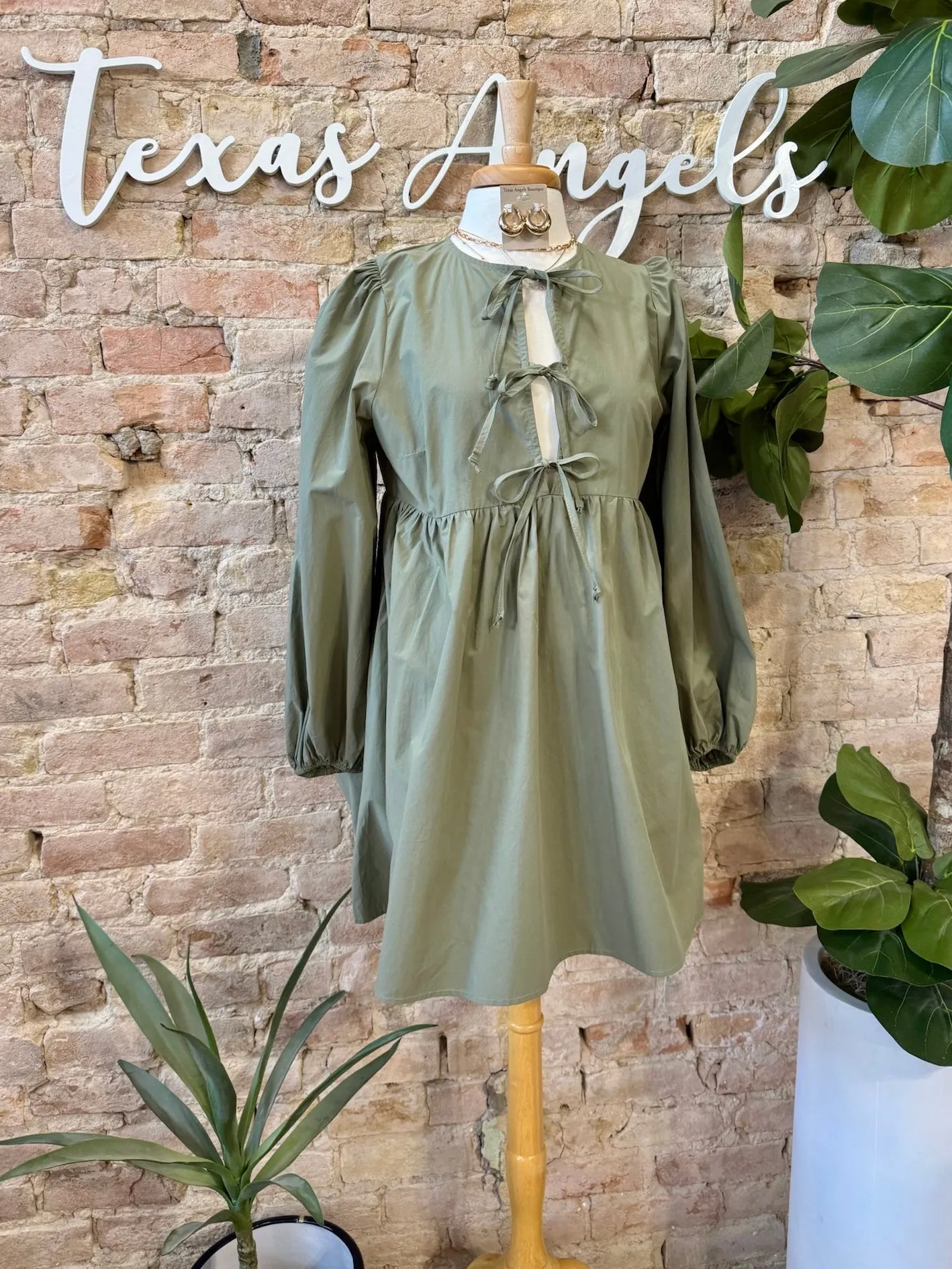 40% Off - Keep Dreamin’ Olive Dress