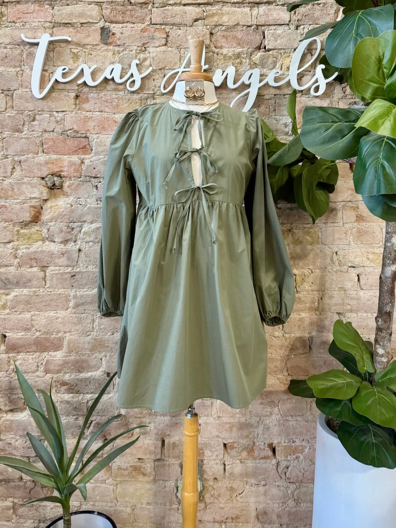 40% Off - Keep Dreamin’ Olive Dress