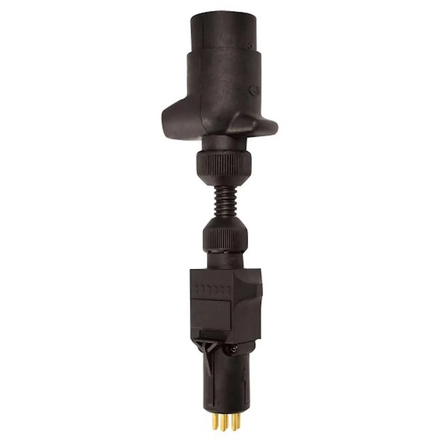 7 Pin Large Round Socket - 7 Pin Small Round Plug - Standard