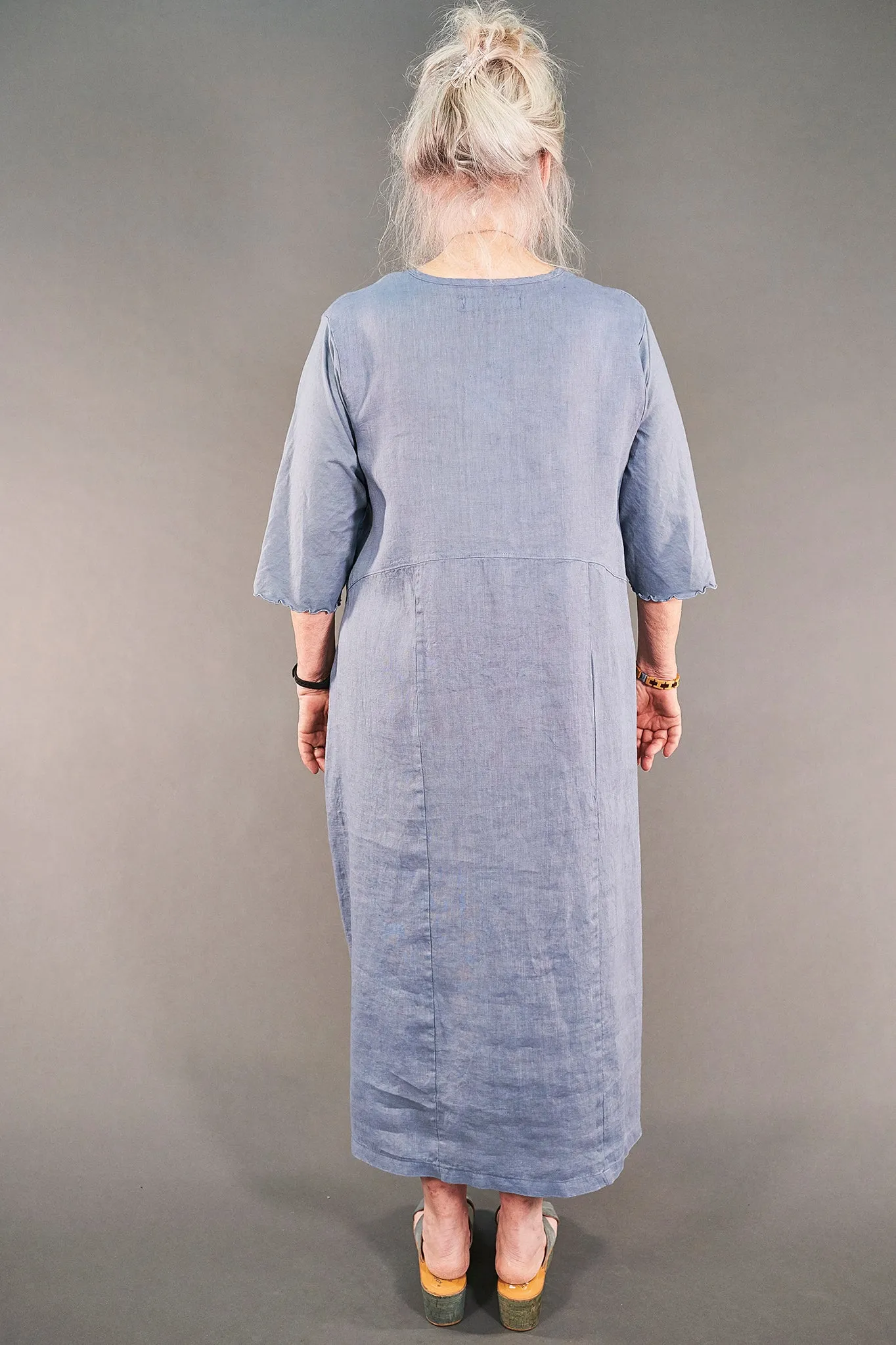 7214 Linen Dress Sky-U