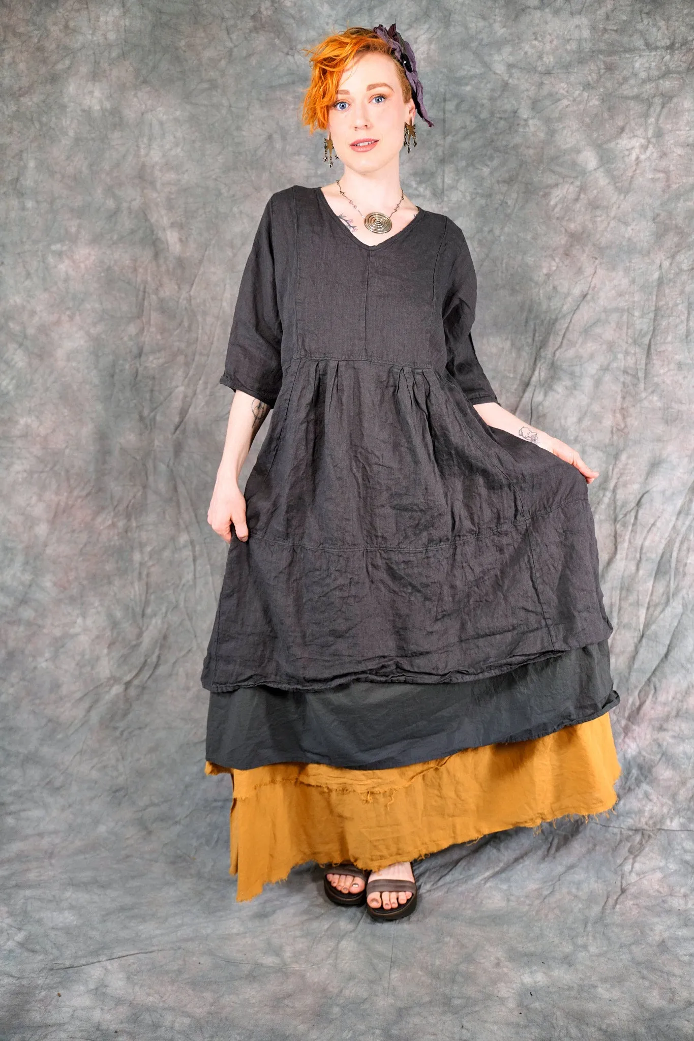 7248 Process Dress Faded Iron-U