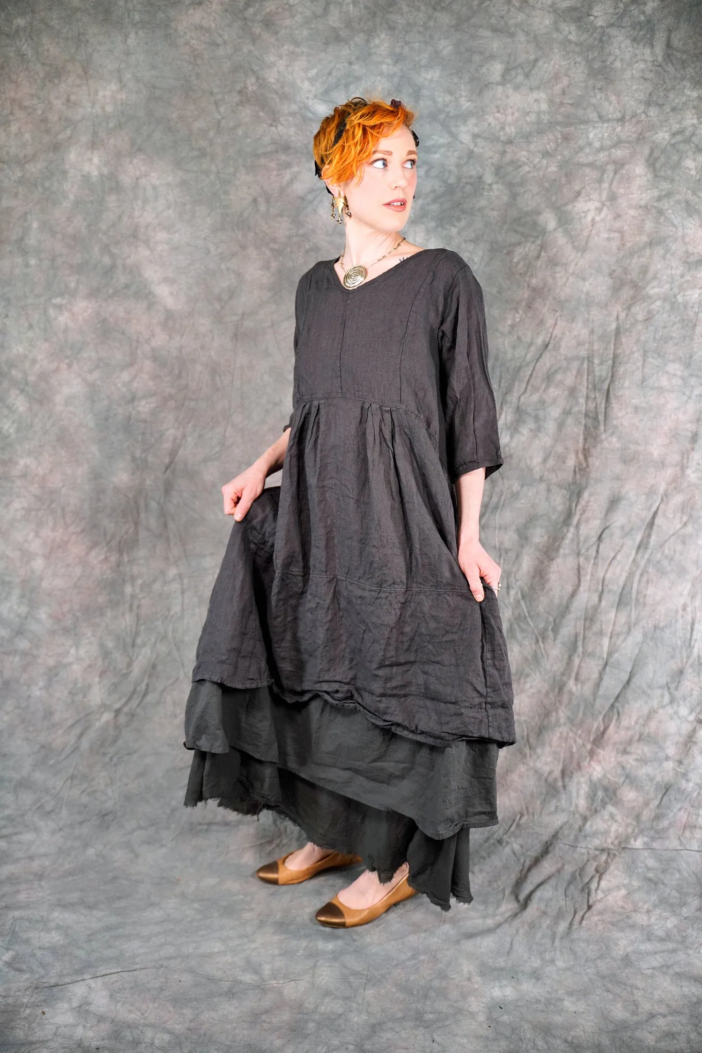 7248 Process Dress Faded Iron-U