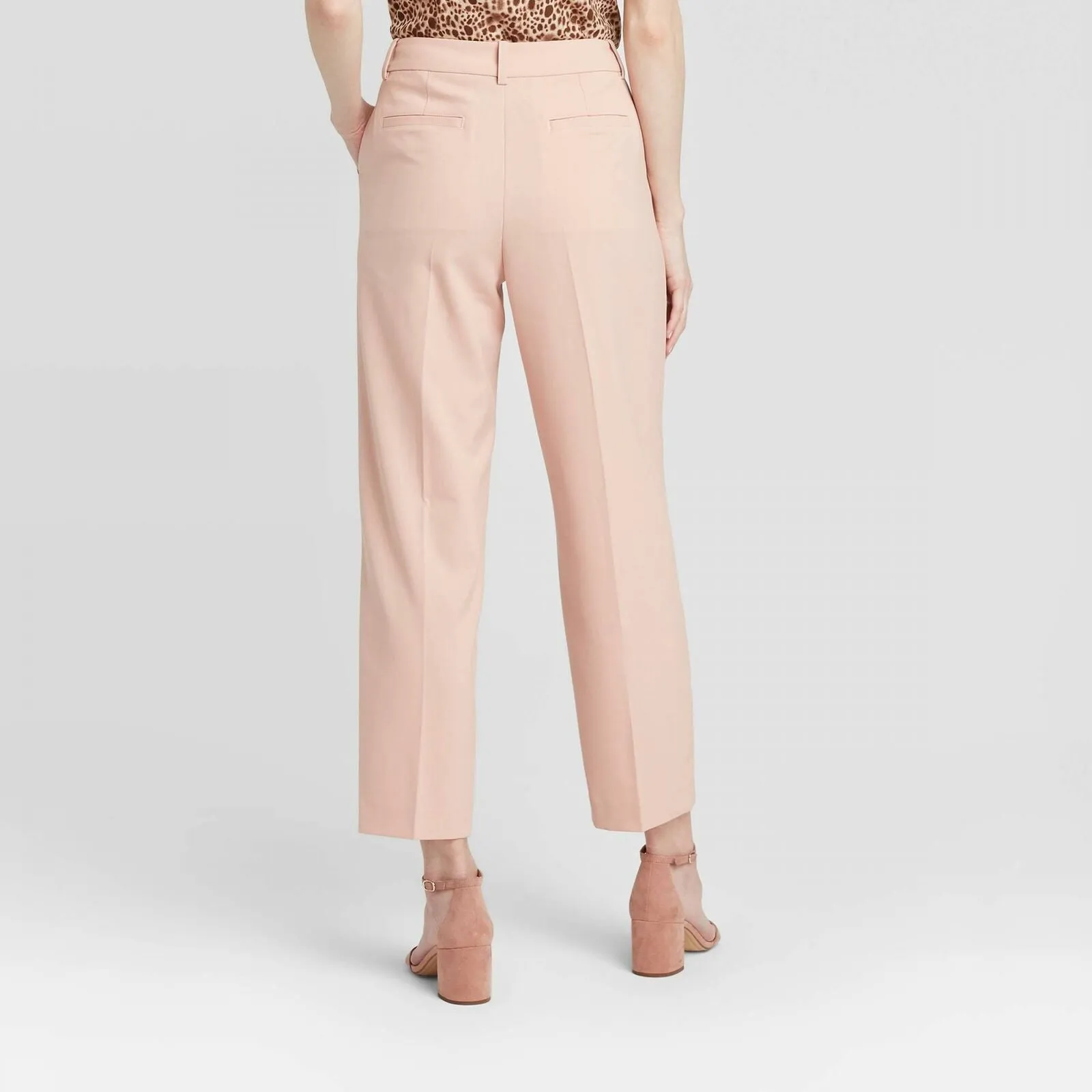 A New Day Women's Mid-Rise Straight Leg Pleated Front Trouser Pants