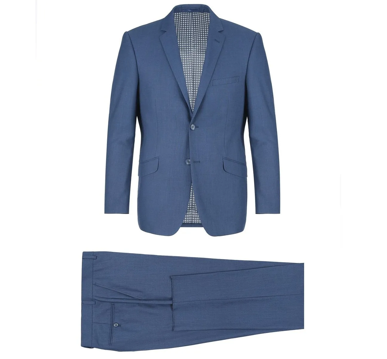 Alessandro Vitello by Renoir 2-Piece Slim Fit Notch Lapel Navy Suit 2106-3
