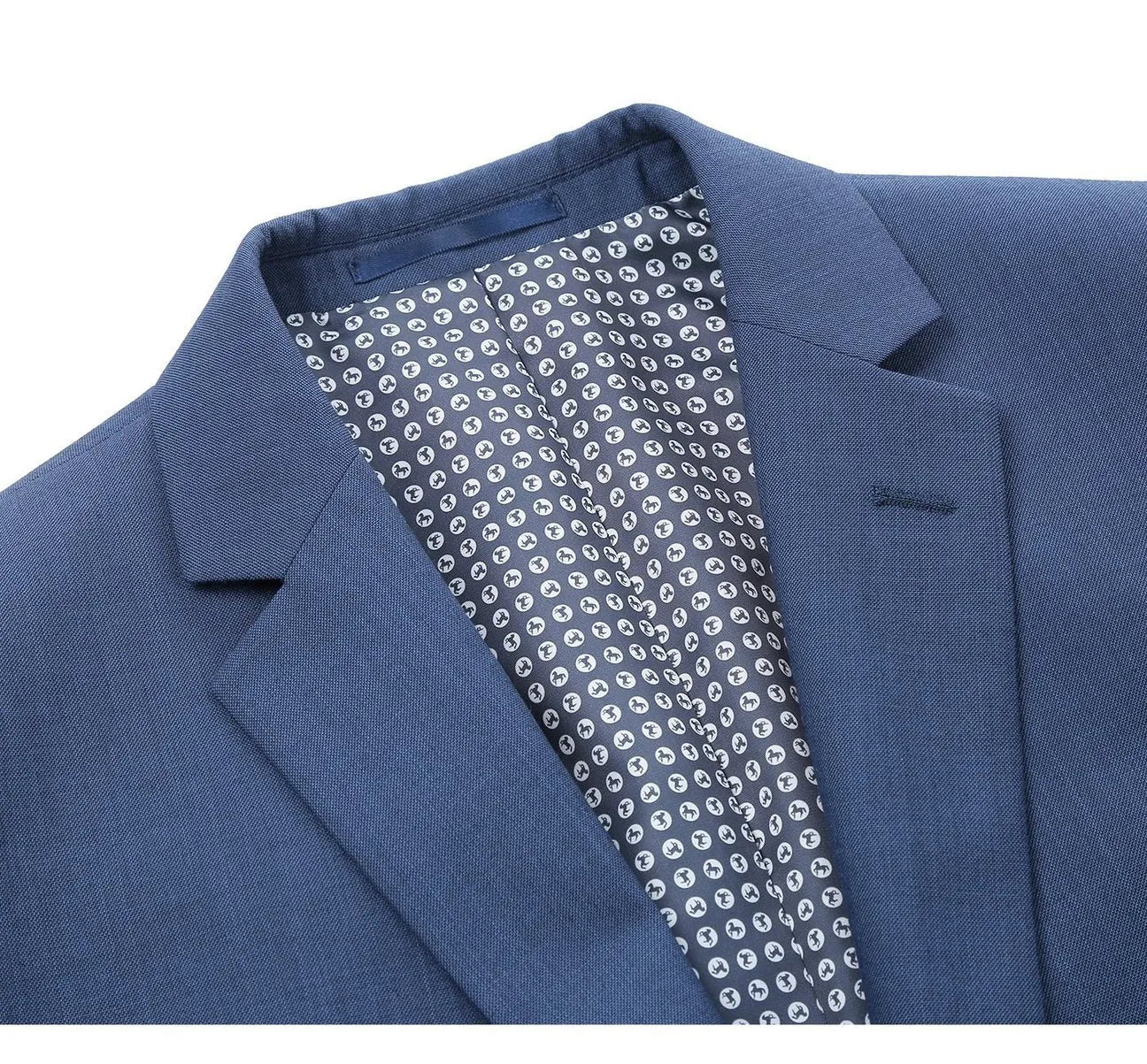Alessandro Vitello by Renoir 2-Piece Slim Fit Notch Lapel Navy Suit 2106-3