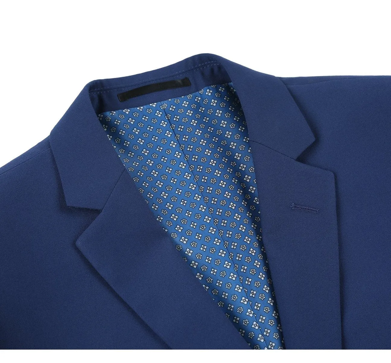 Alessandro Vitello by Renoir Royal Blue 2-Piece Classic Fit Single Breasted Notch Lapel Suit 201-20