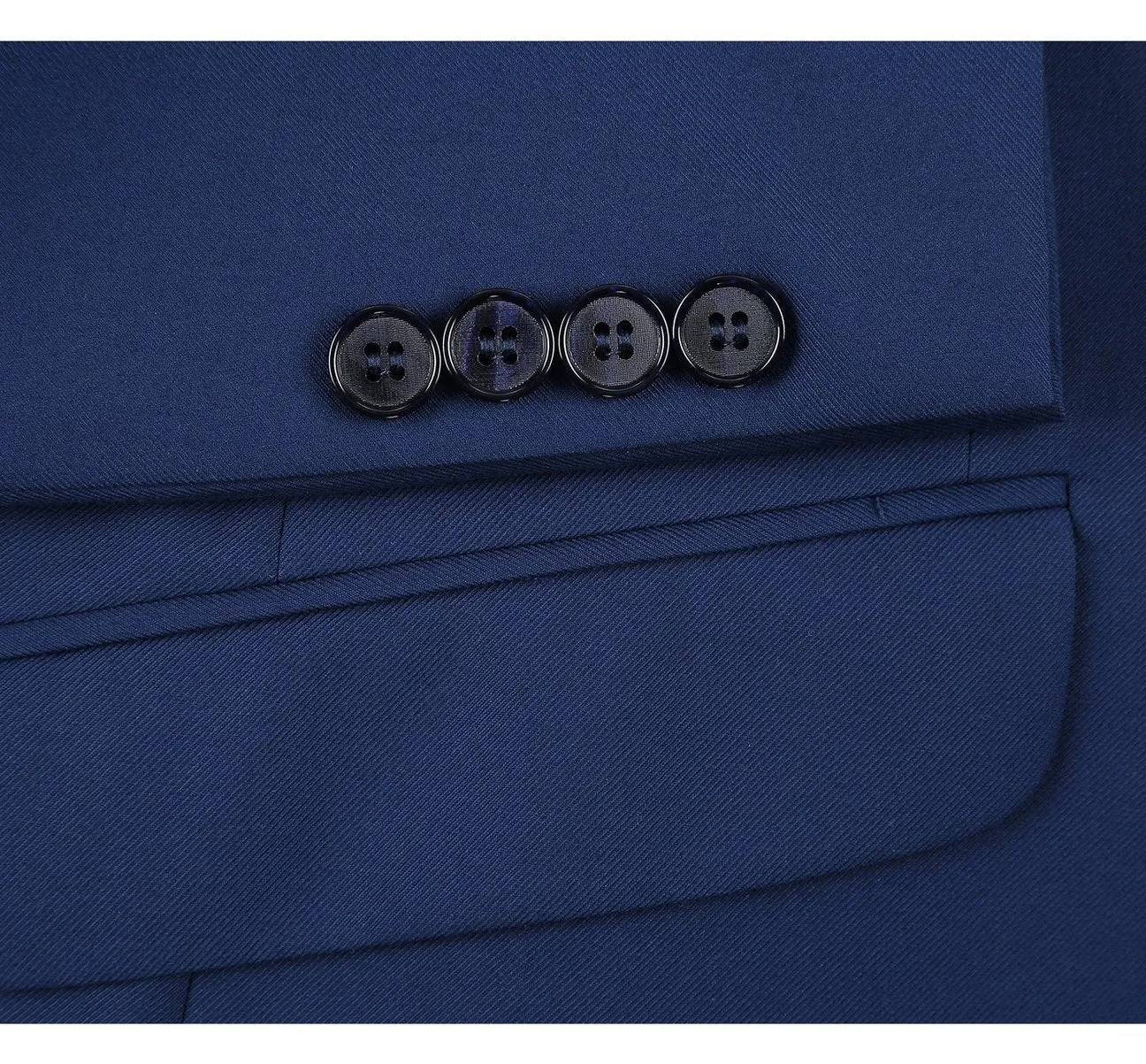 Alessandro Vitello by Renoir Royal Blue 2-Piece Classic Fit Single Breasted Notch Lapel Suit 201-20