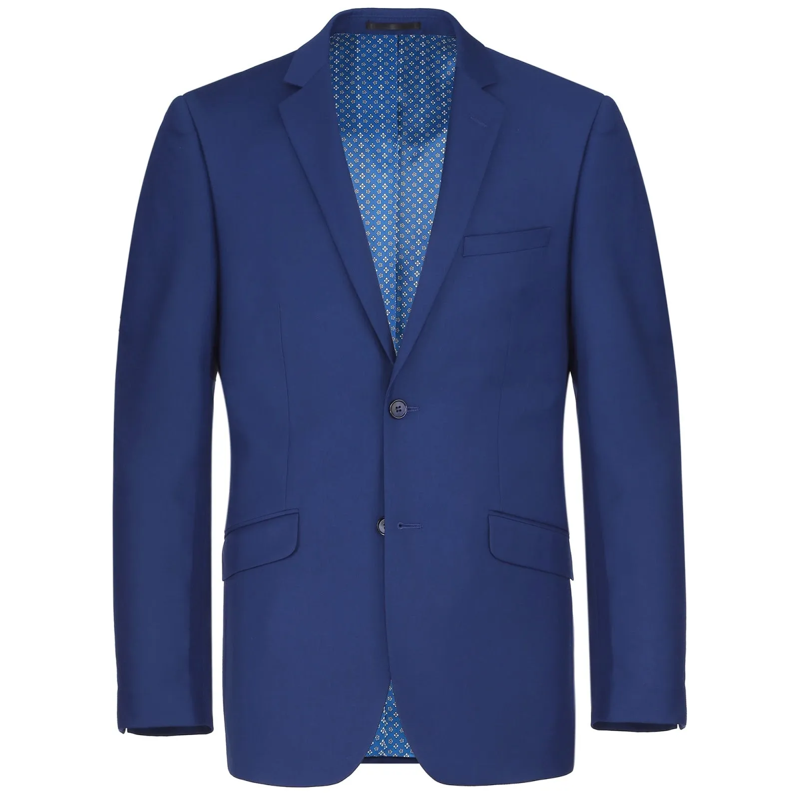 Alessandro Vitello by Renoir Royal Blue 2-Piece Classic Fit Single Breasted Notch Lapel Suit 201-20