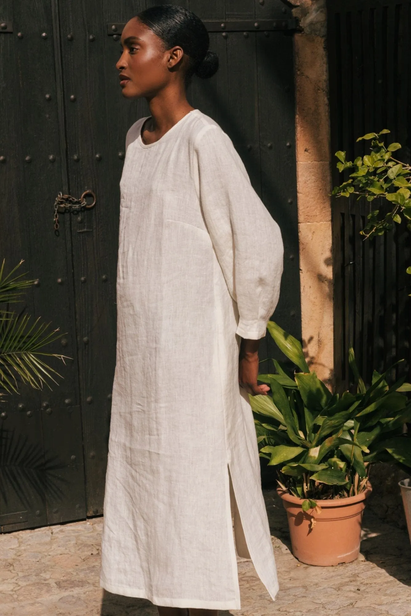 Amalia Linen Long-length Dress | Multiple Colours