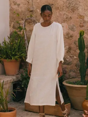 Amalia Linen Long-length Dress | Multiple Colours