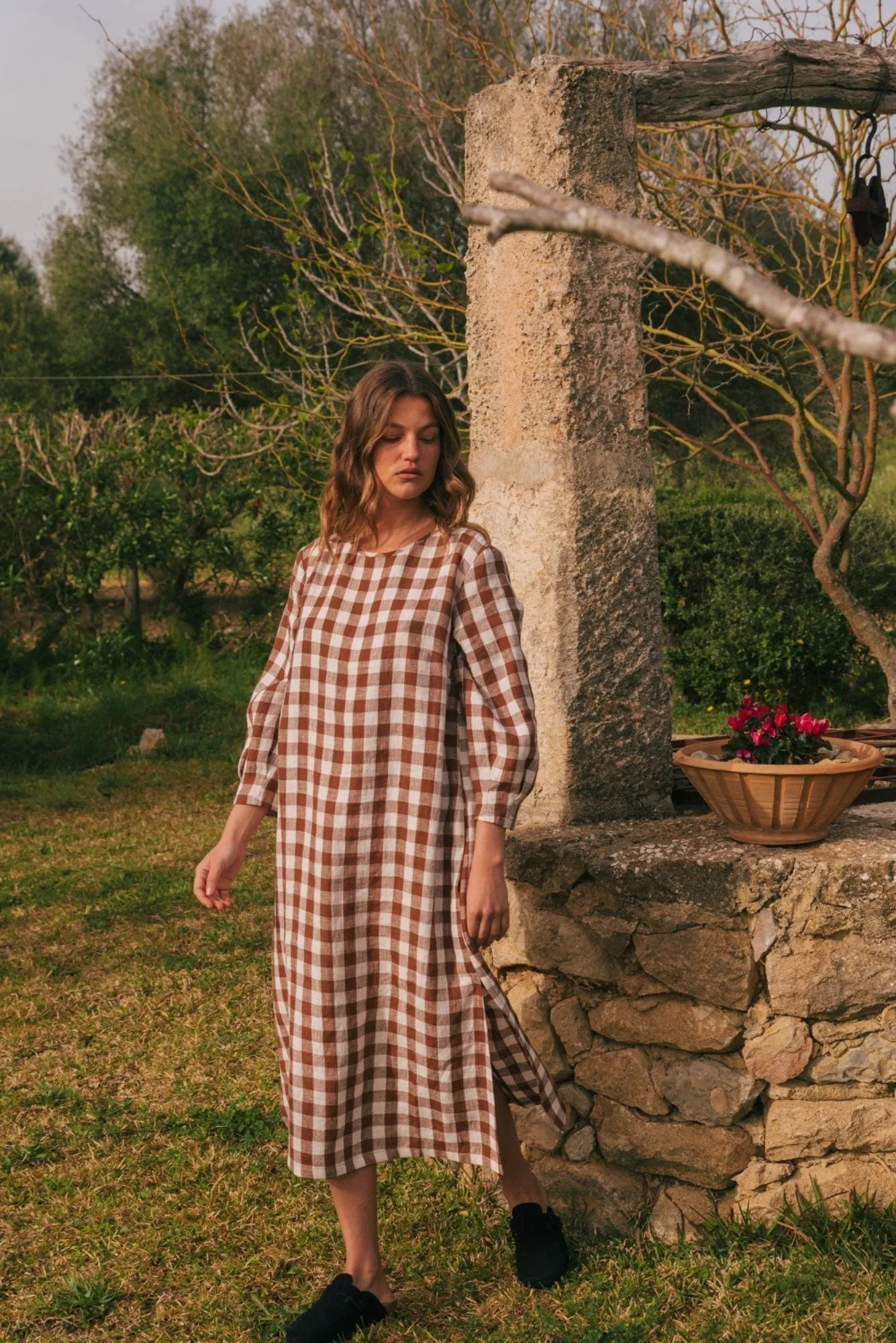 Amalia Linen Long-length Dress | Multiple Colours