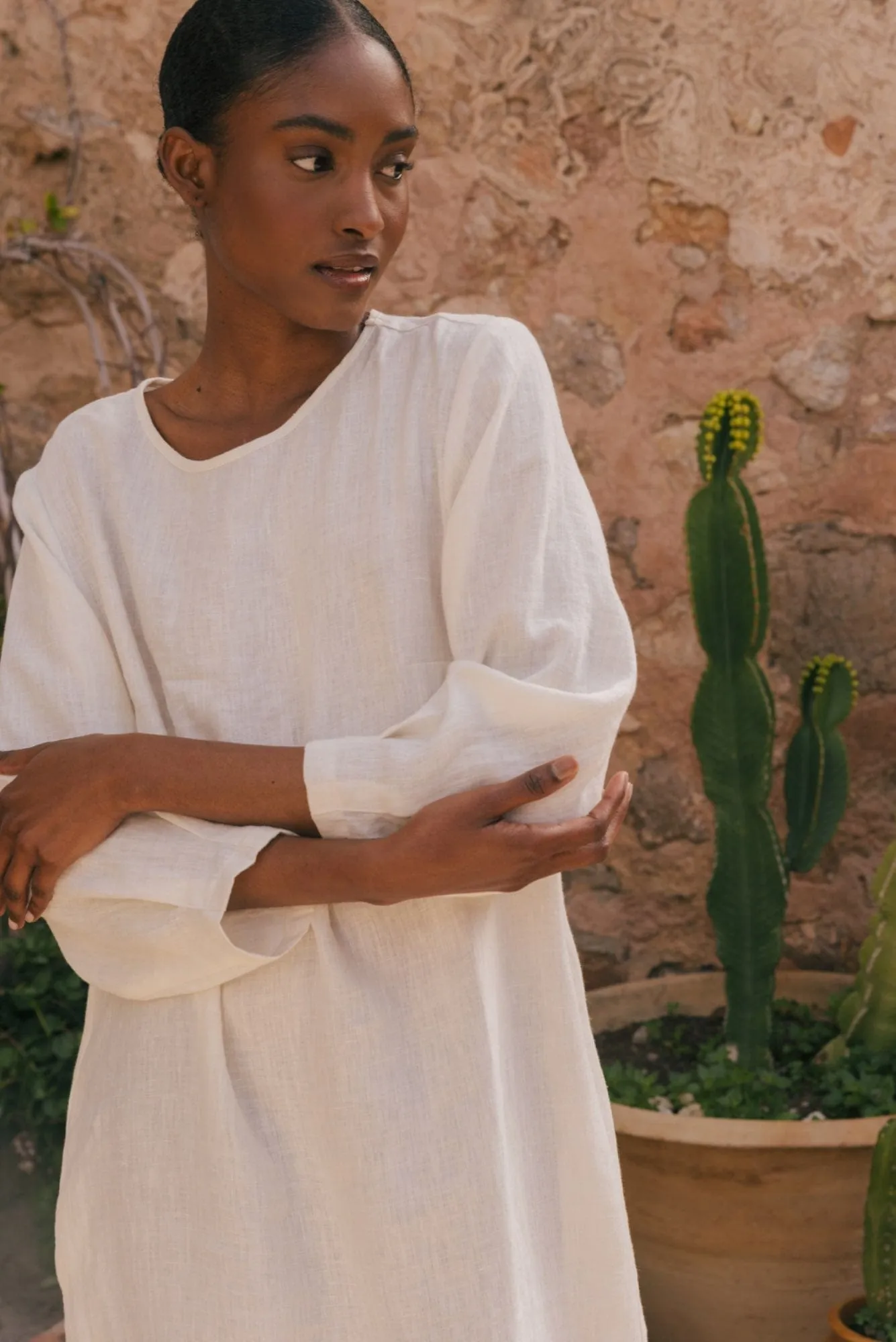 Amalia Linen Long-length Dress | Multiple Colours