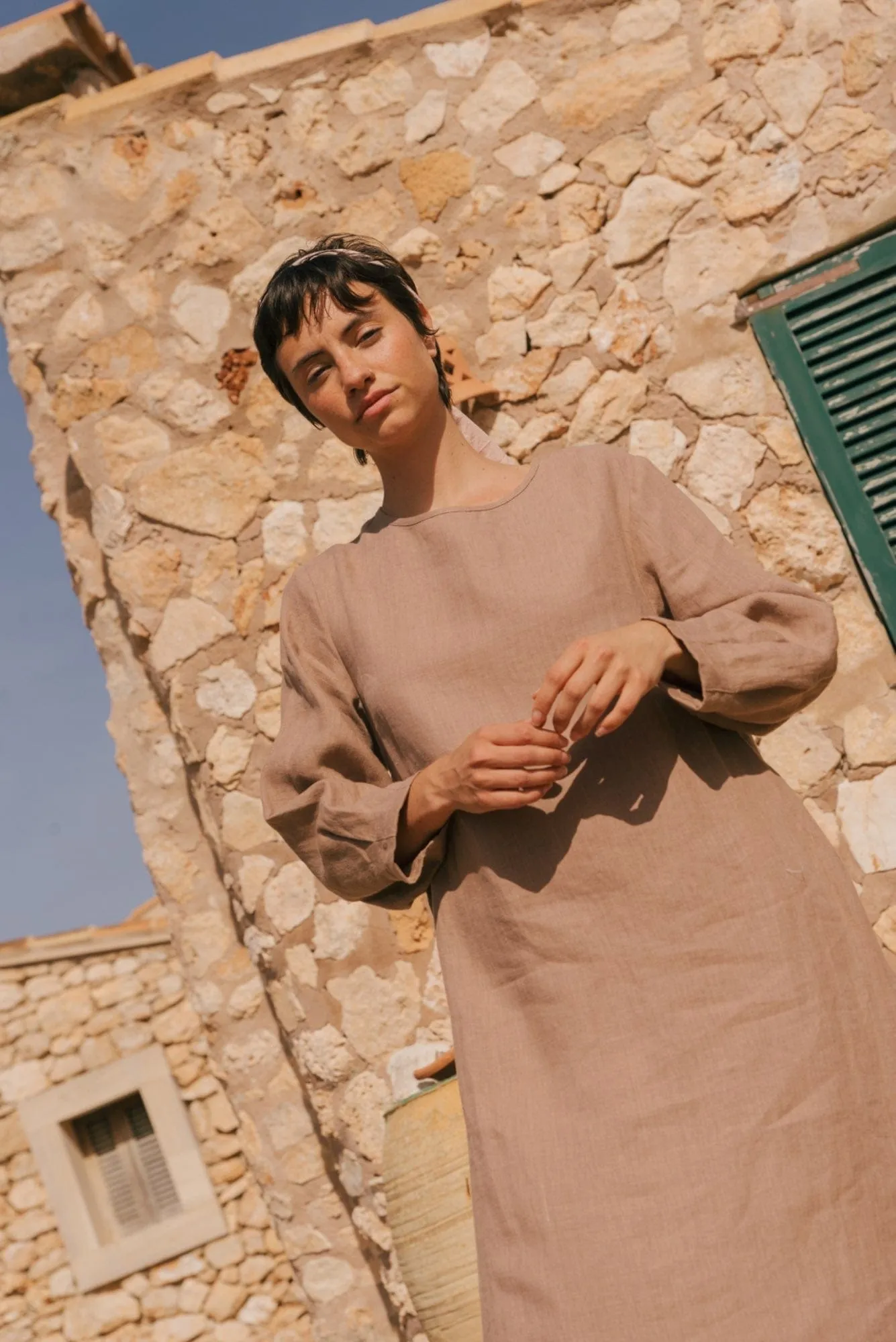 Amalia Linen Long-length Dress | Multiple Colours