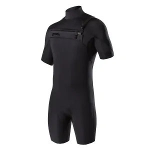 Attica OMEGA Short Sleeve Chest Zip 2/2MM Spring - BLACK NOIR / BLACK