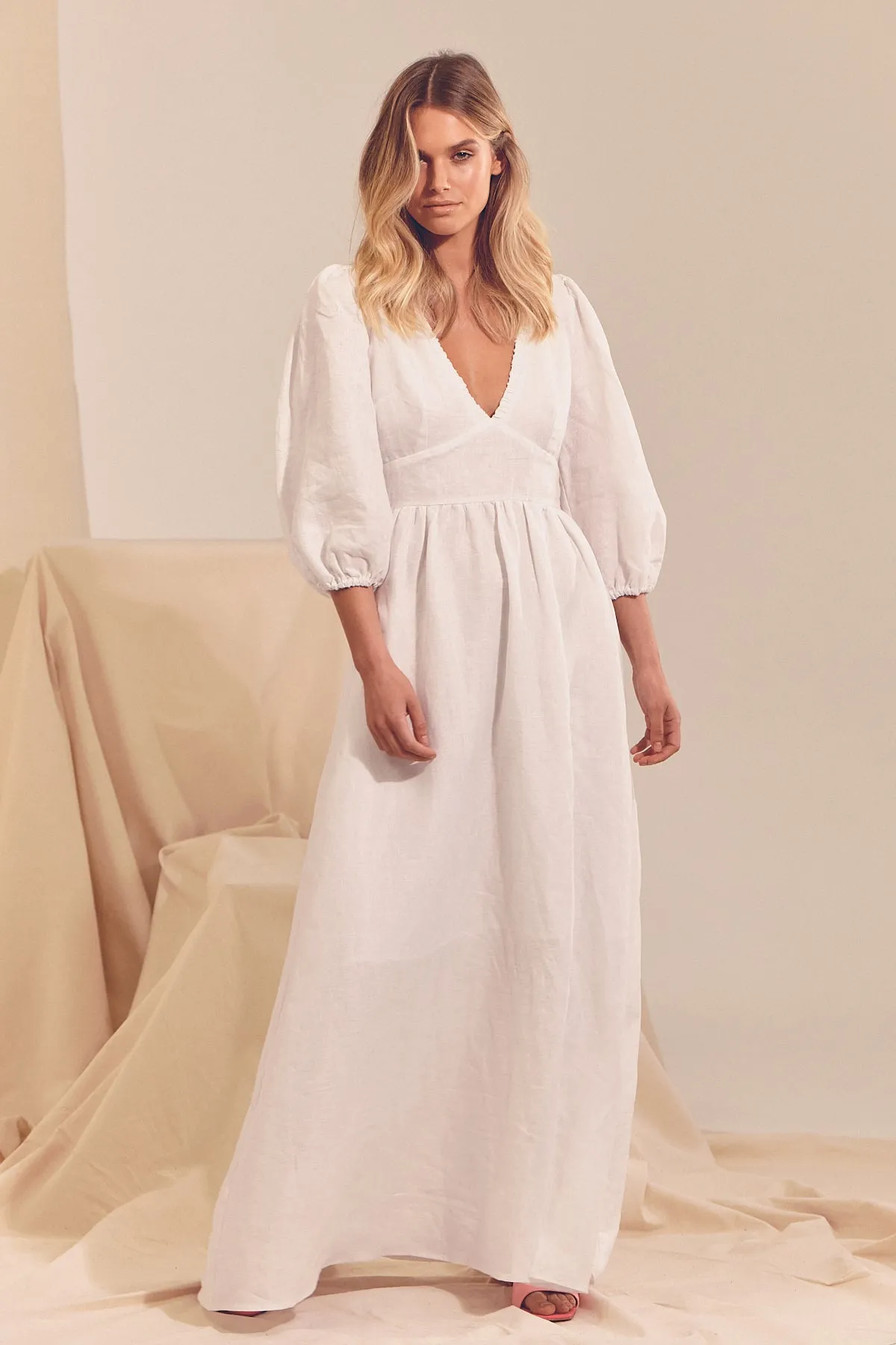 Aura Dress - White Messina