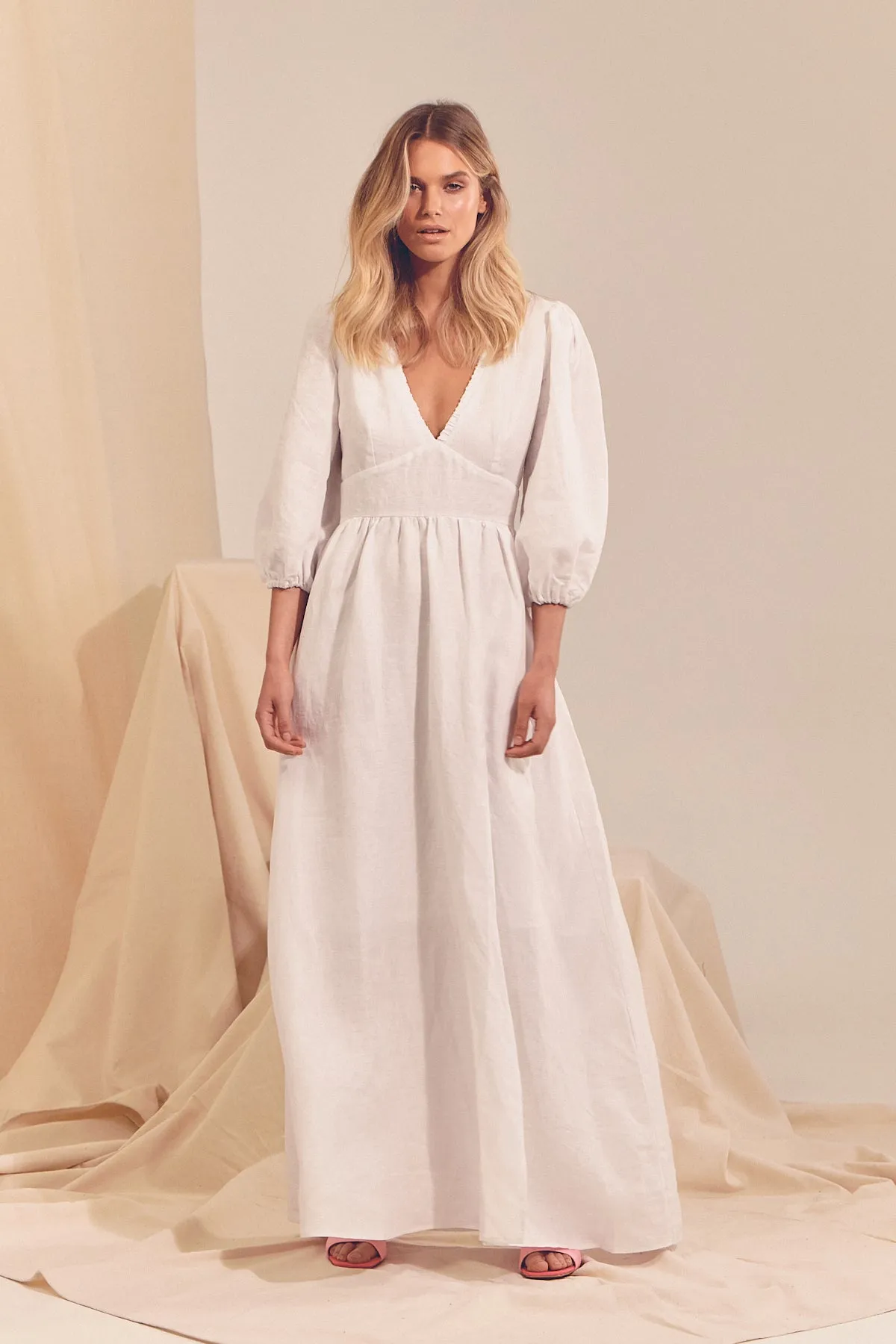 Aura Dress - White Messina
