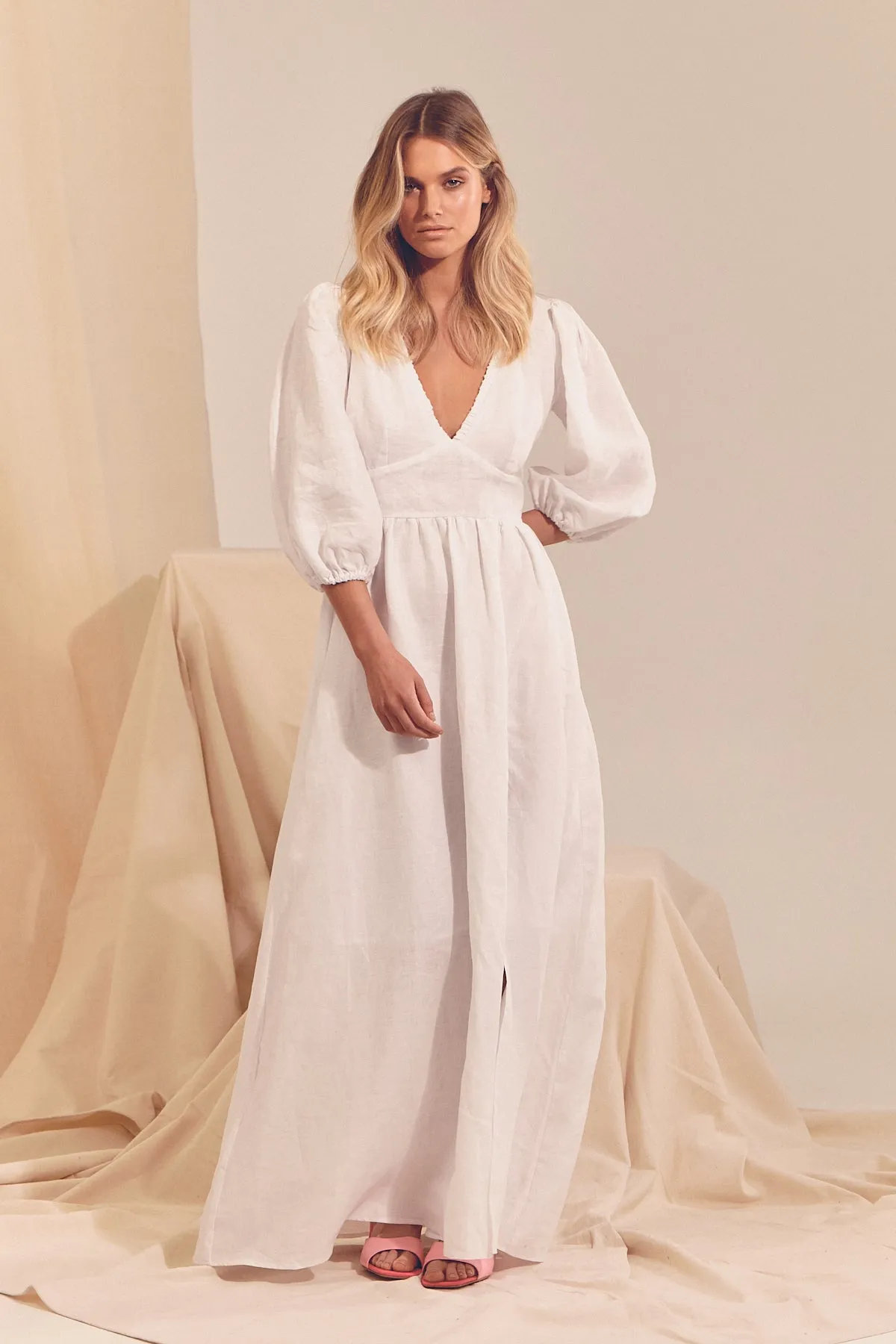 Aura Dress - White Messina