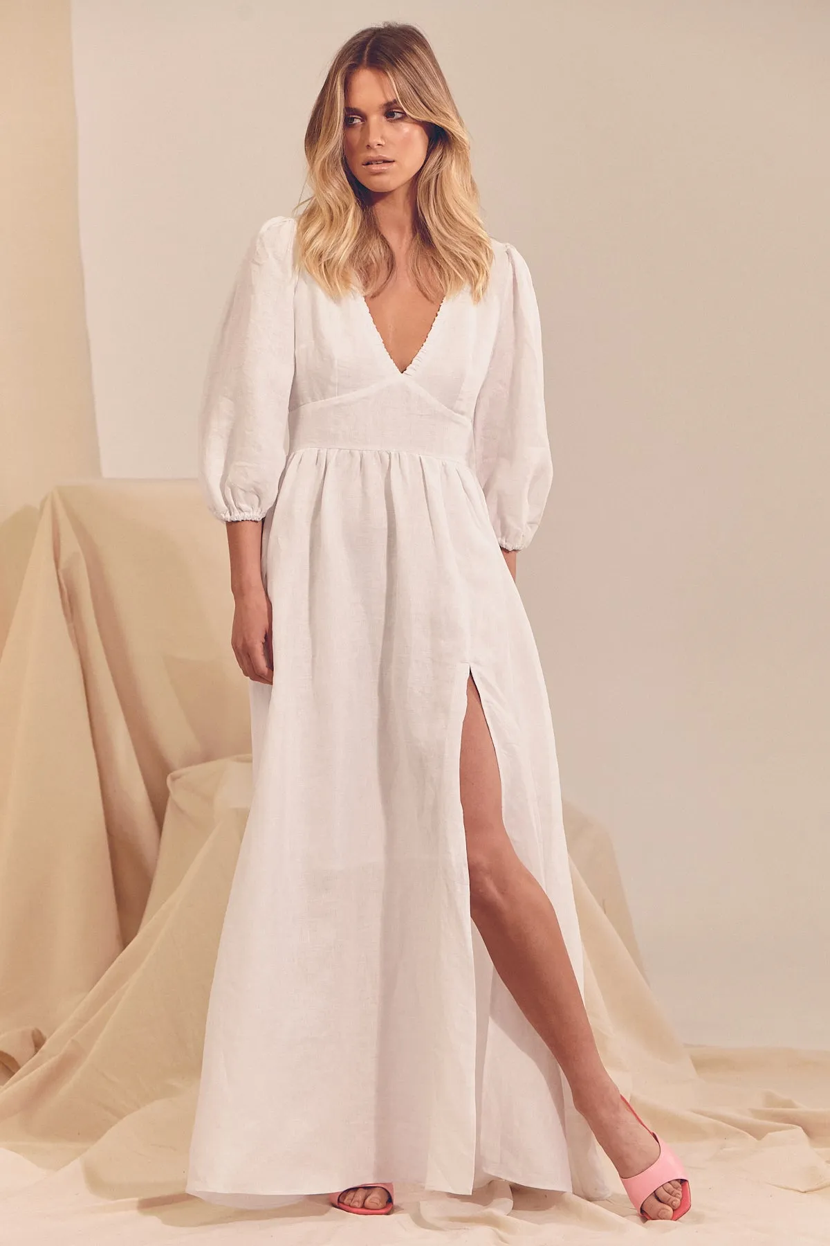 Aura Dress - White Messina