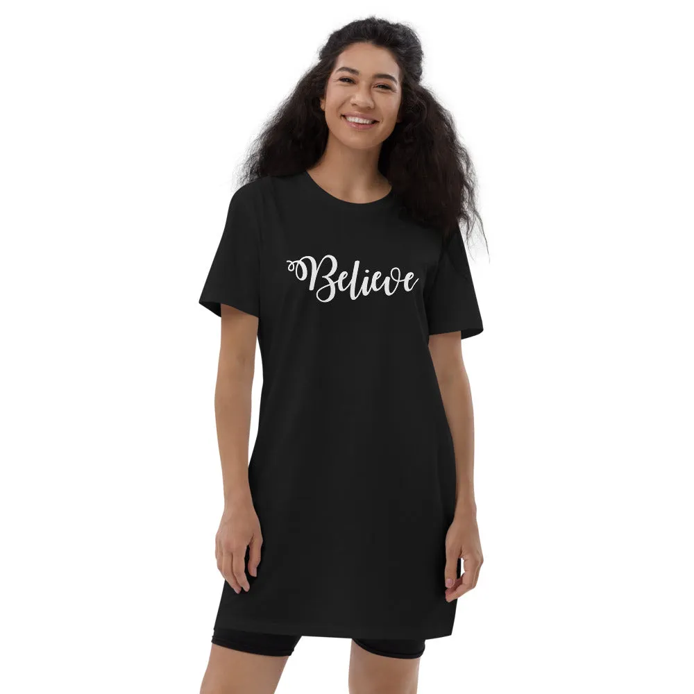Believe  Cotton T-Shirt Dress