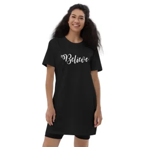 Believe  Cotton T-Shirt Dress