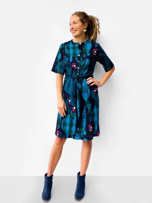 Blink Cactus 100% cotton dress with tie