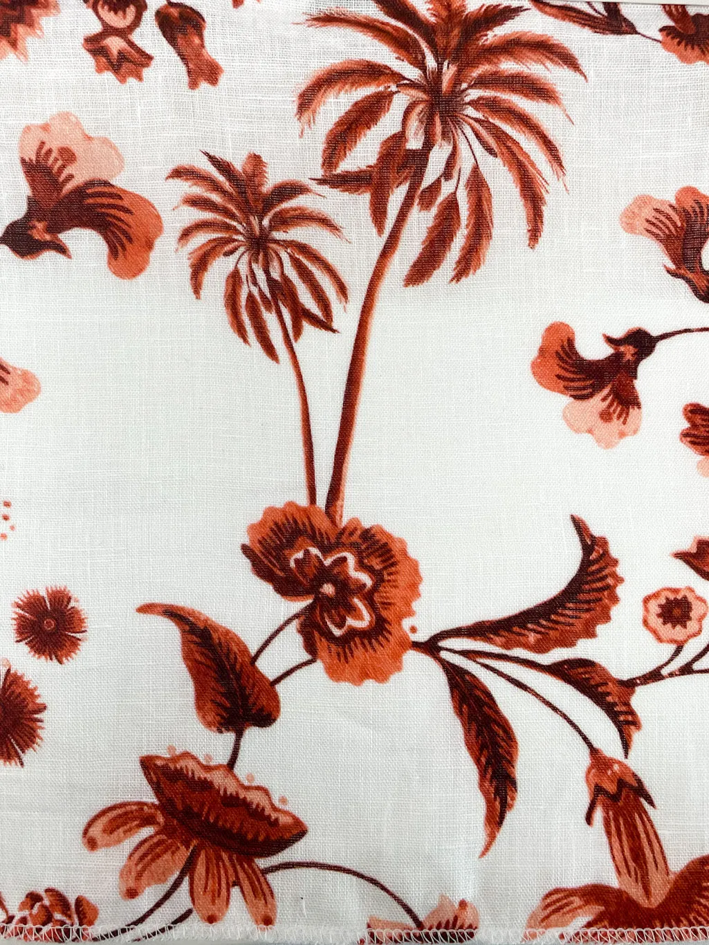 Blossom Flower Handkerchief Light Weight 100% Linen Fabric By The Yard/CL1111