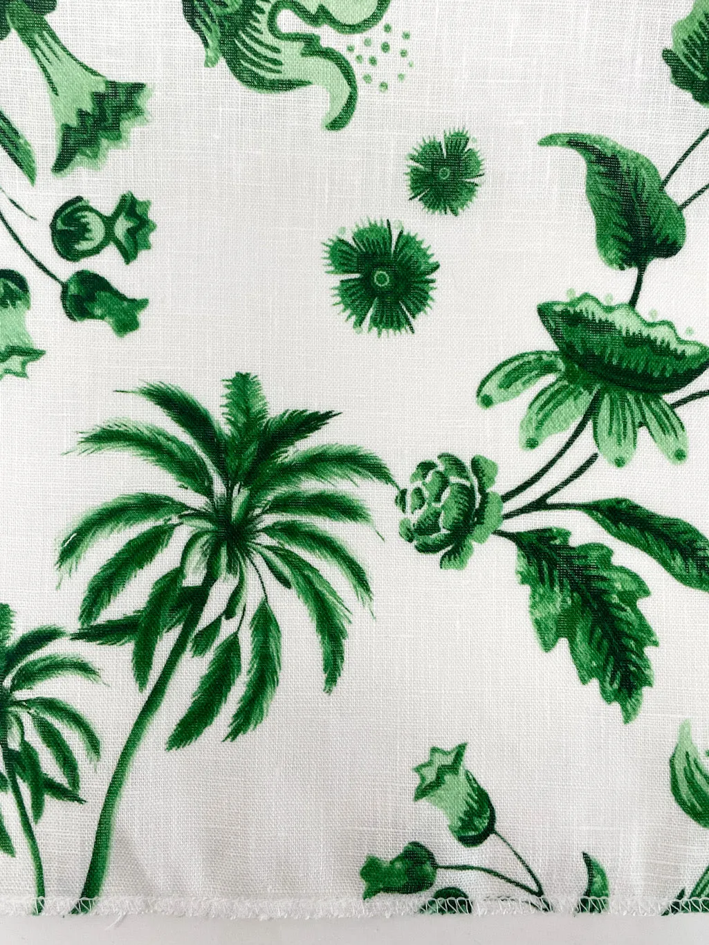Blossom Flower Handkerchief Light Weight 100% Linen Fabric By The Yard/CL1111