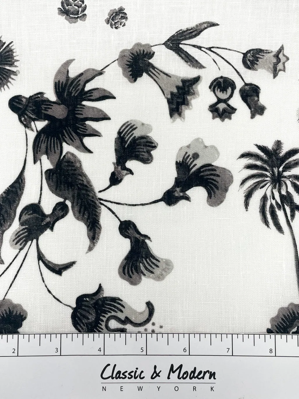 Blossom Flower Handkerchief Light Weight 100% Linen Fabric By The Yard/CL1111