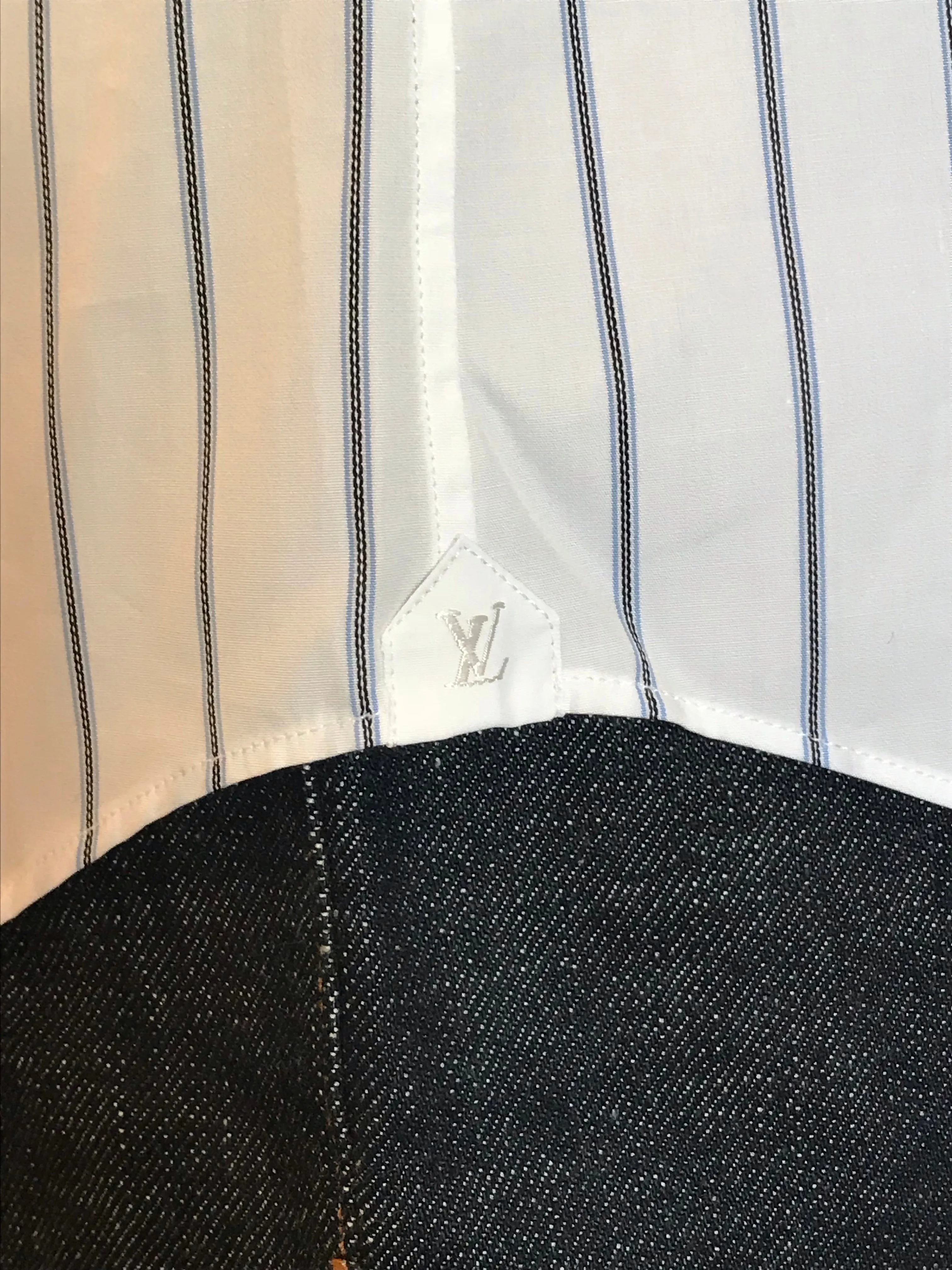 Blue & Black Stripe Shirt