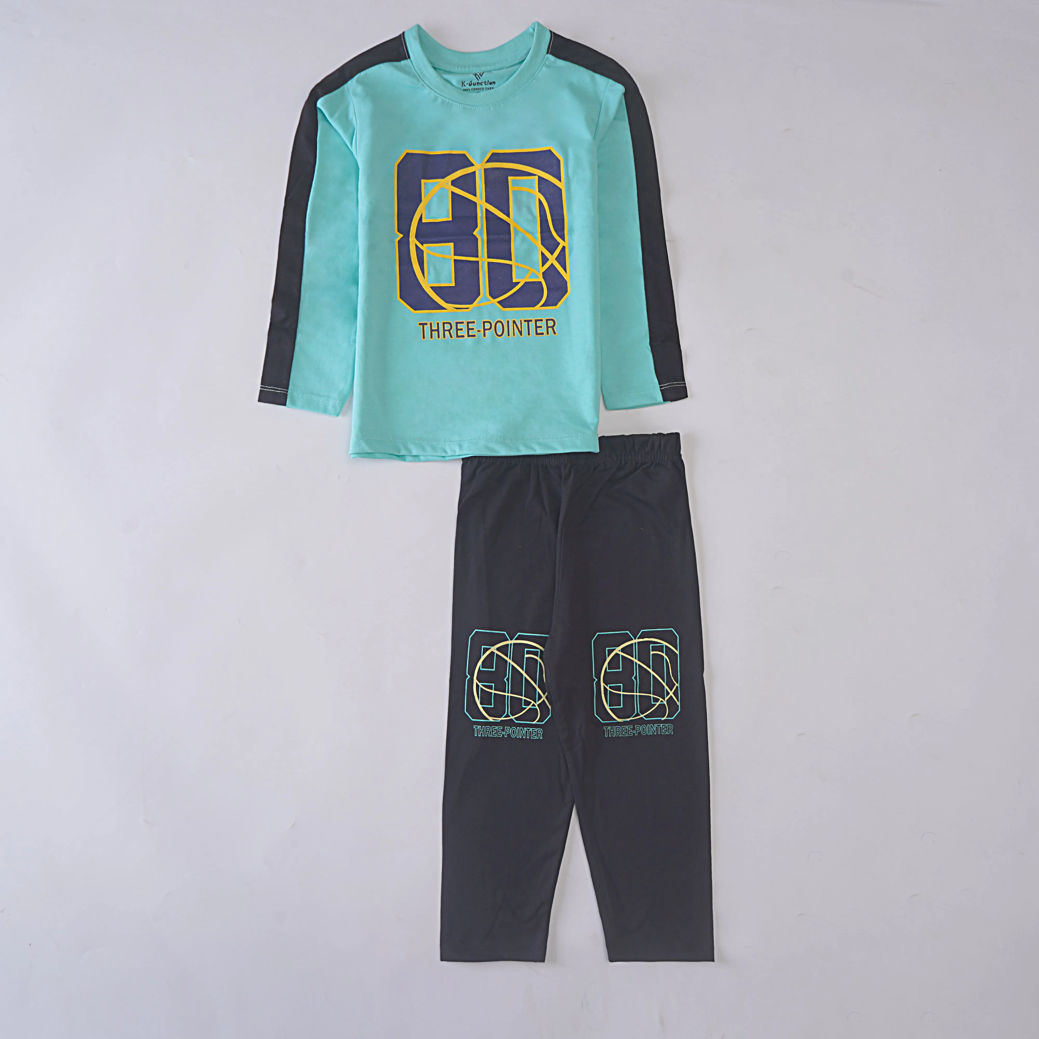 Boys Printed Full Sleeve Suit (80)