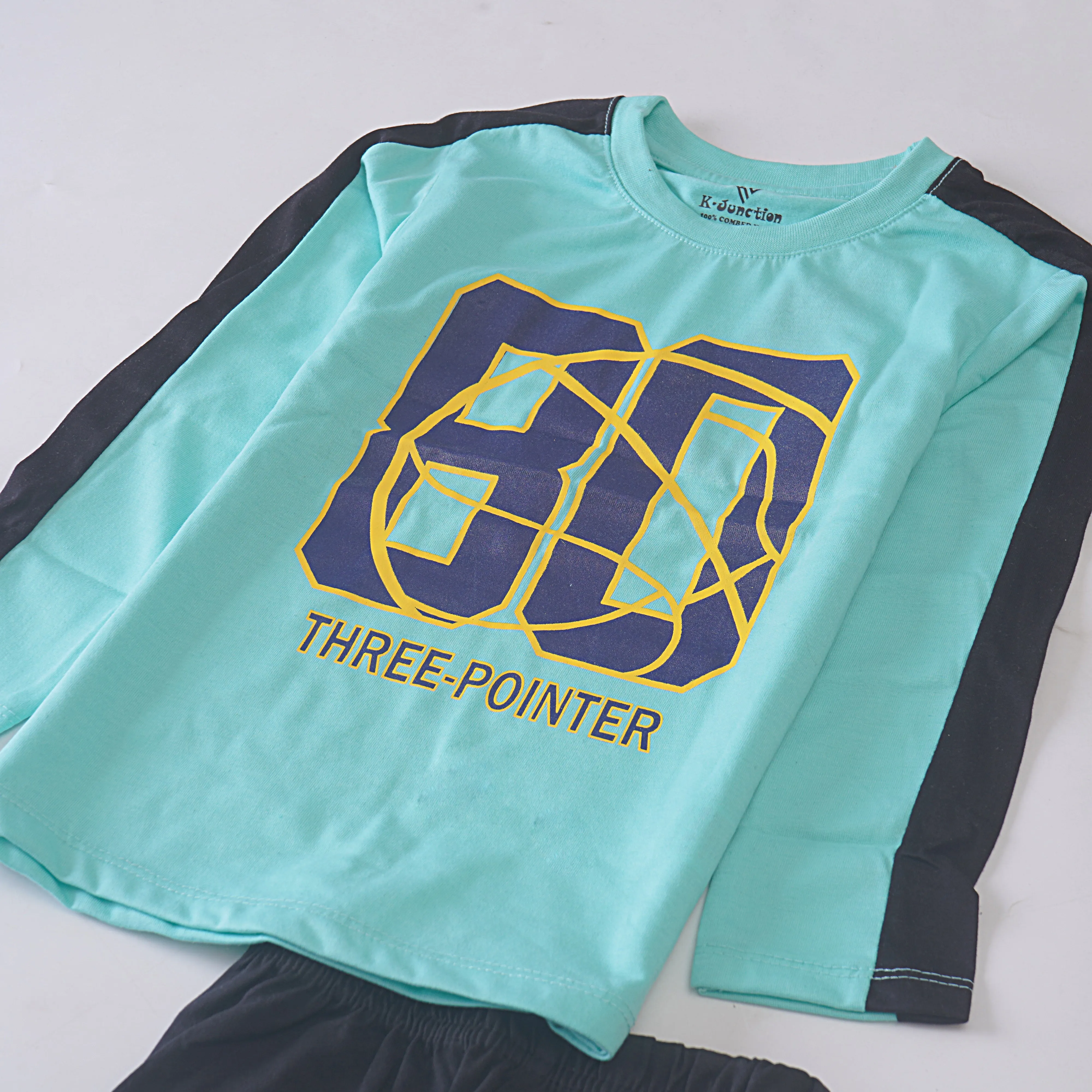Boys Printed Full Sleeve Suit (80)
