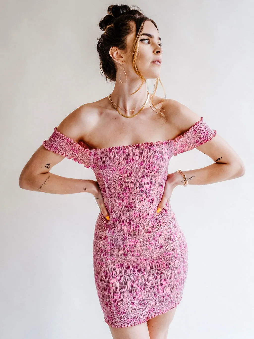 BRB Smocked Mini Dress