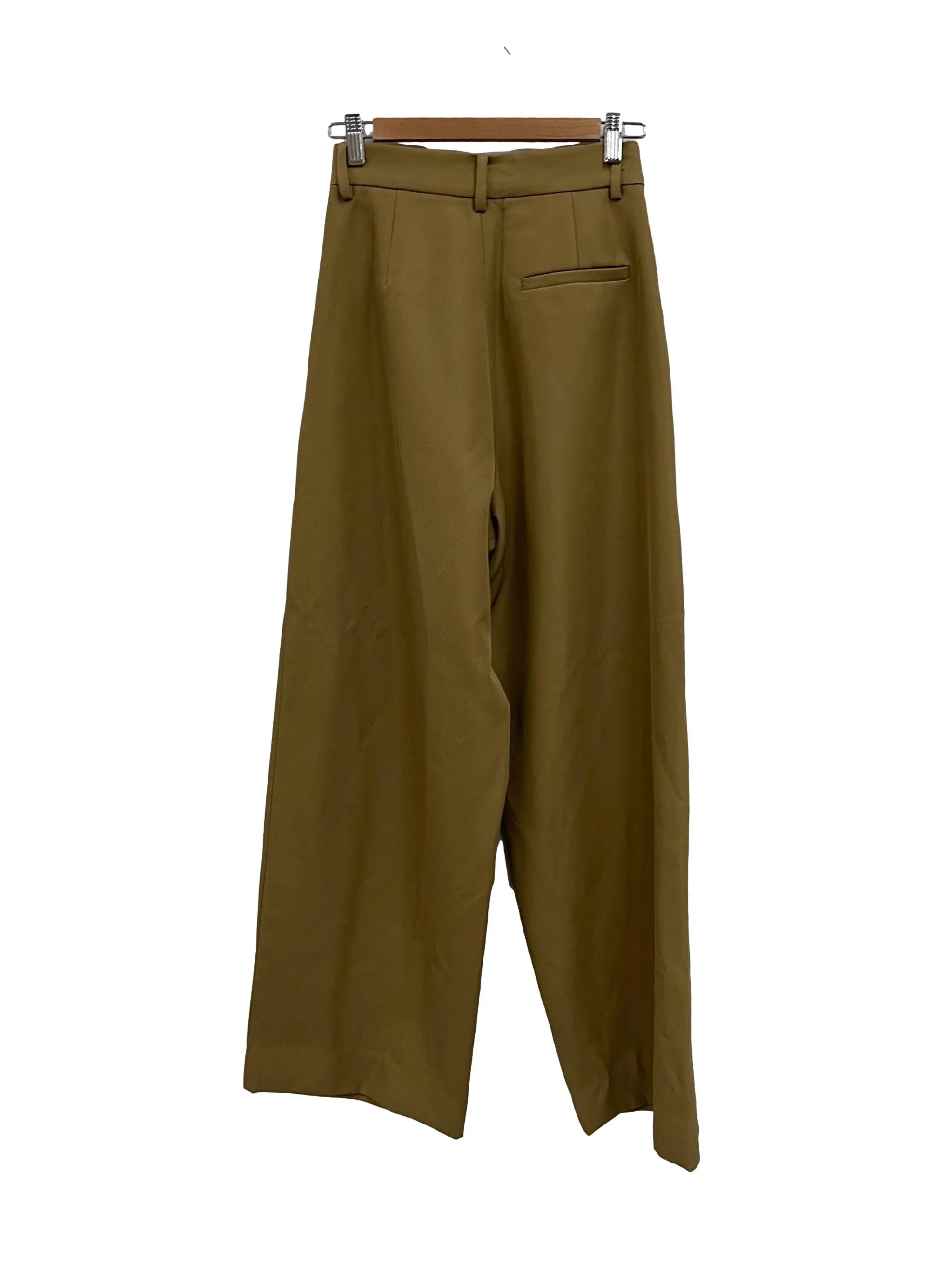 Brown Pleated Trousers