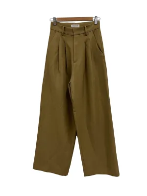 Brown Pleated Trousers