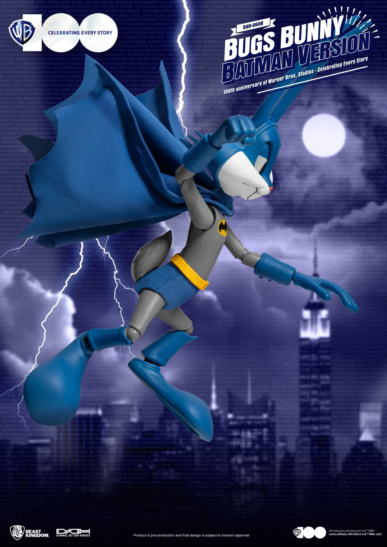 Buggs Bunny Batman Warner Brothers 100th Anniversary Beast Kingdom Dynamic 8-action Action Figure
