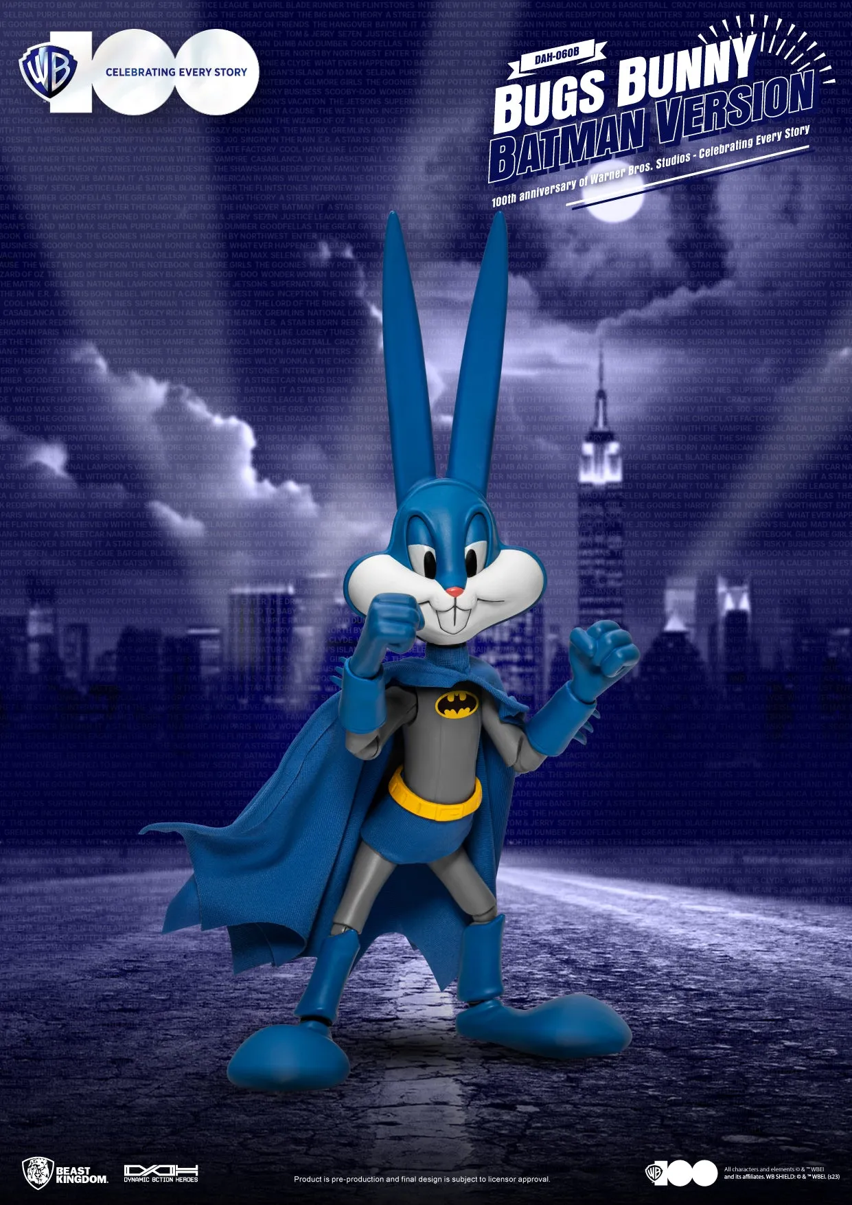 Buggs Bunny Batman Warner Brothers 100th Anniversary Beast Kingdom Dynamic 8-action Action Figure
