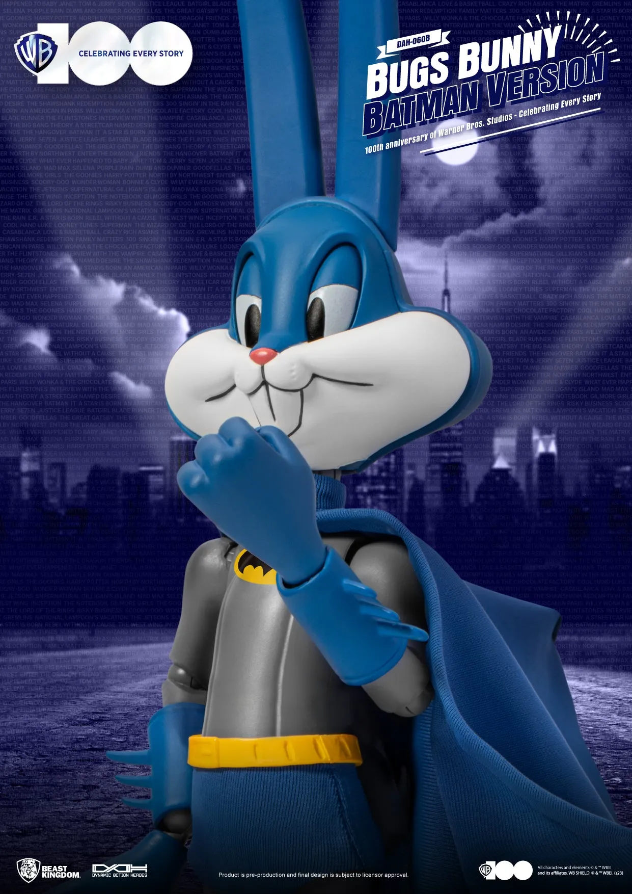 Buggs Bunny Batman Warner Brothers 100th Anniversary Beast Kingdom Dynamic 8-action Action Figure