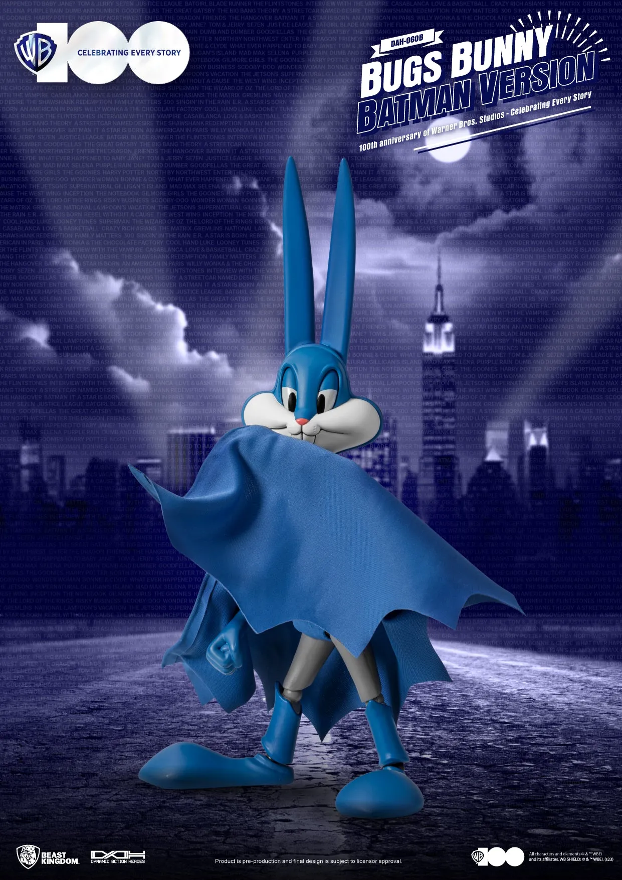 Buggs Bunny Batman Warner Brothers 100th Anniversary Beast Kingdom Dynamic 8-action Action Figure