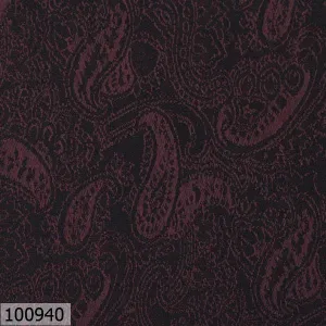 Burgundy Paisley Print Suit