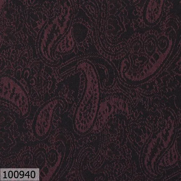 Burgundy Paisley Print Suit