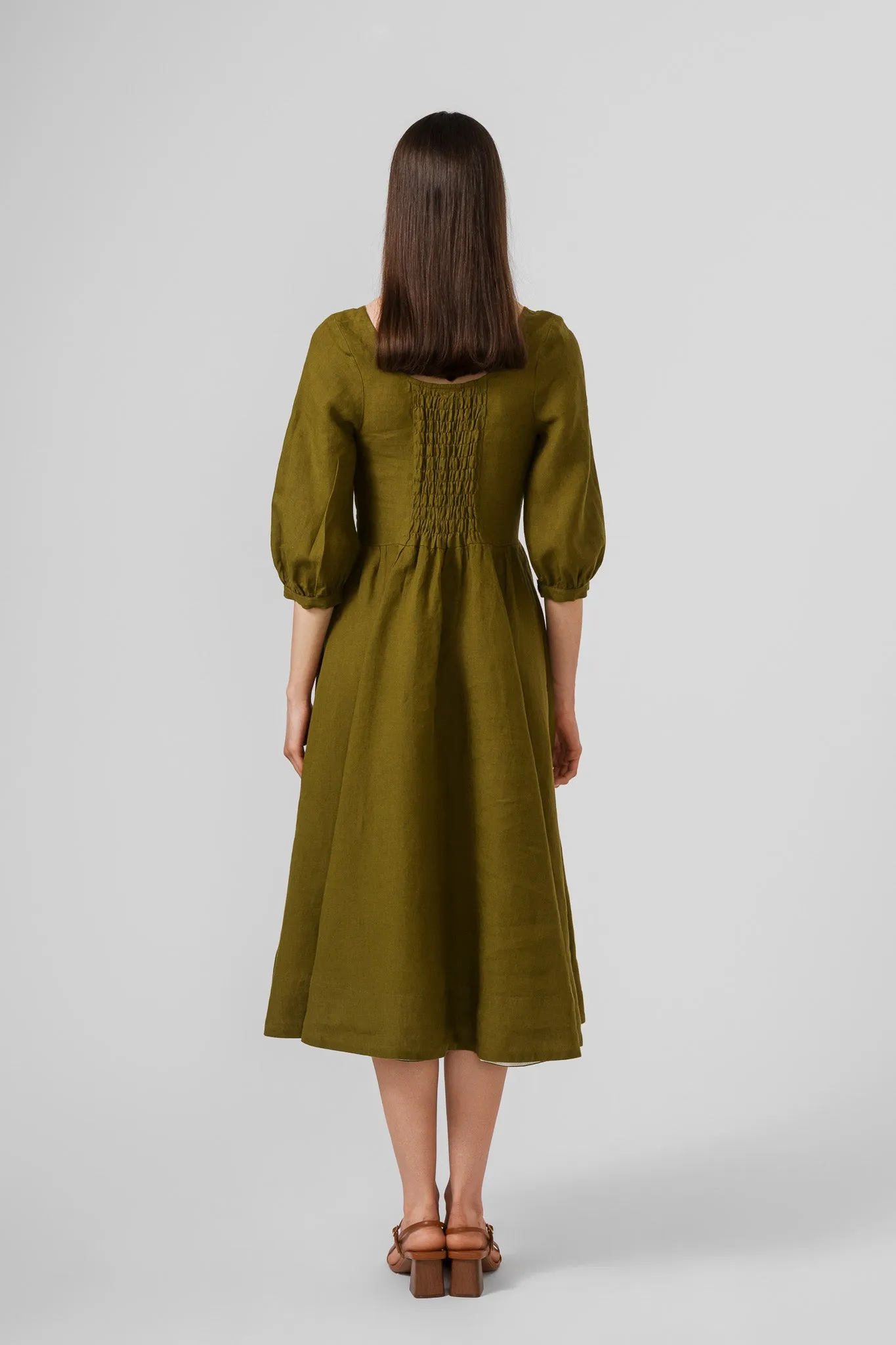 Carmen Dress, 3/4 Sleeve