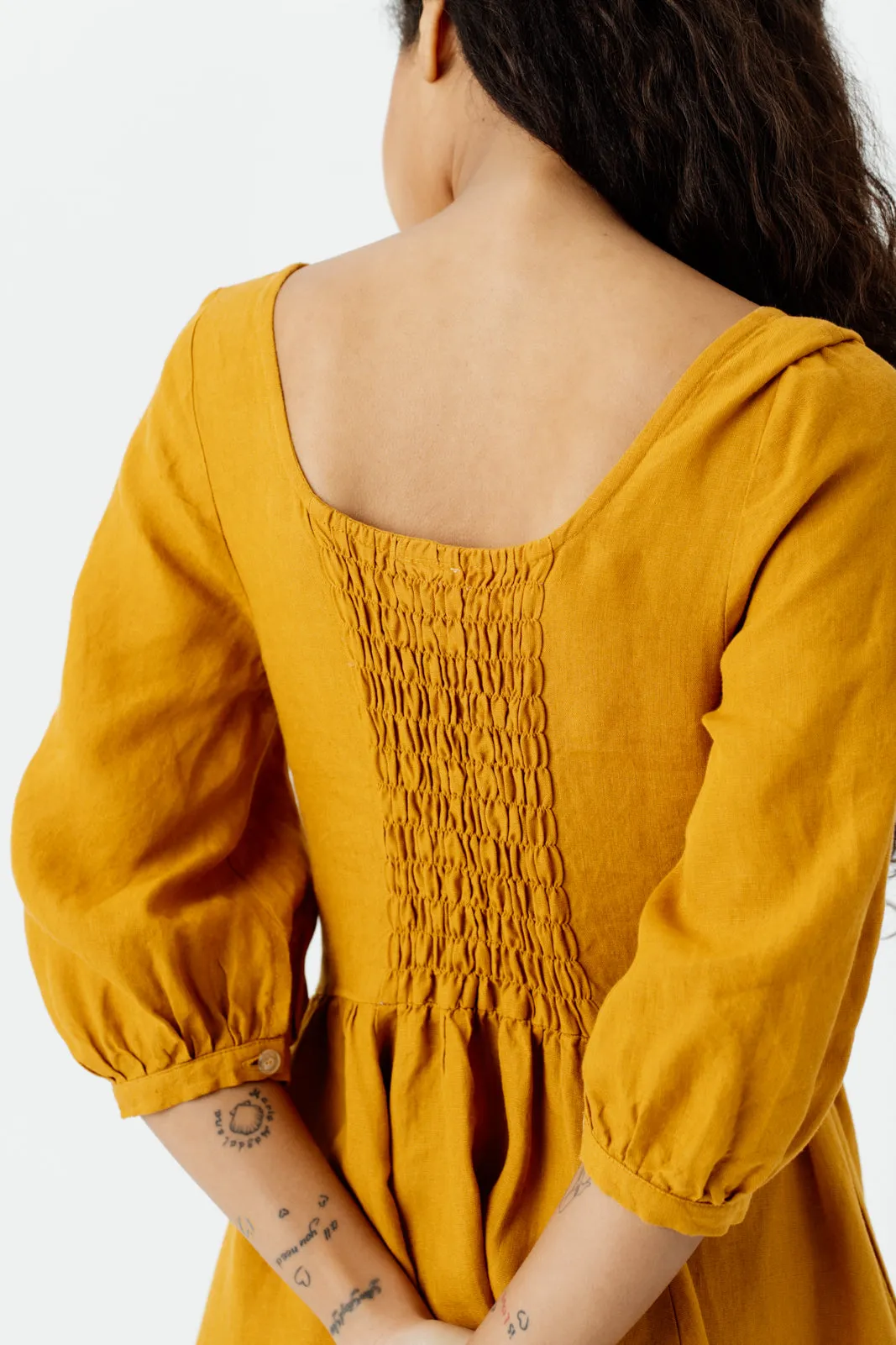 Carmen Dress, 3/4 Sleeve
