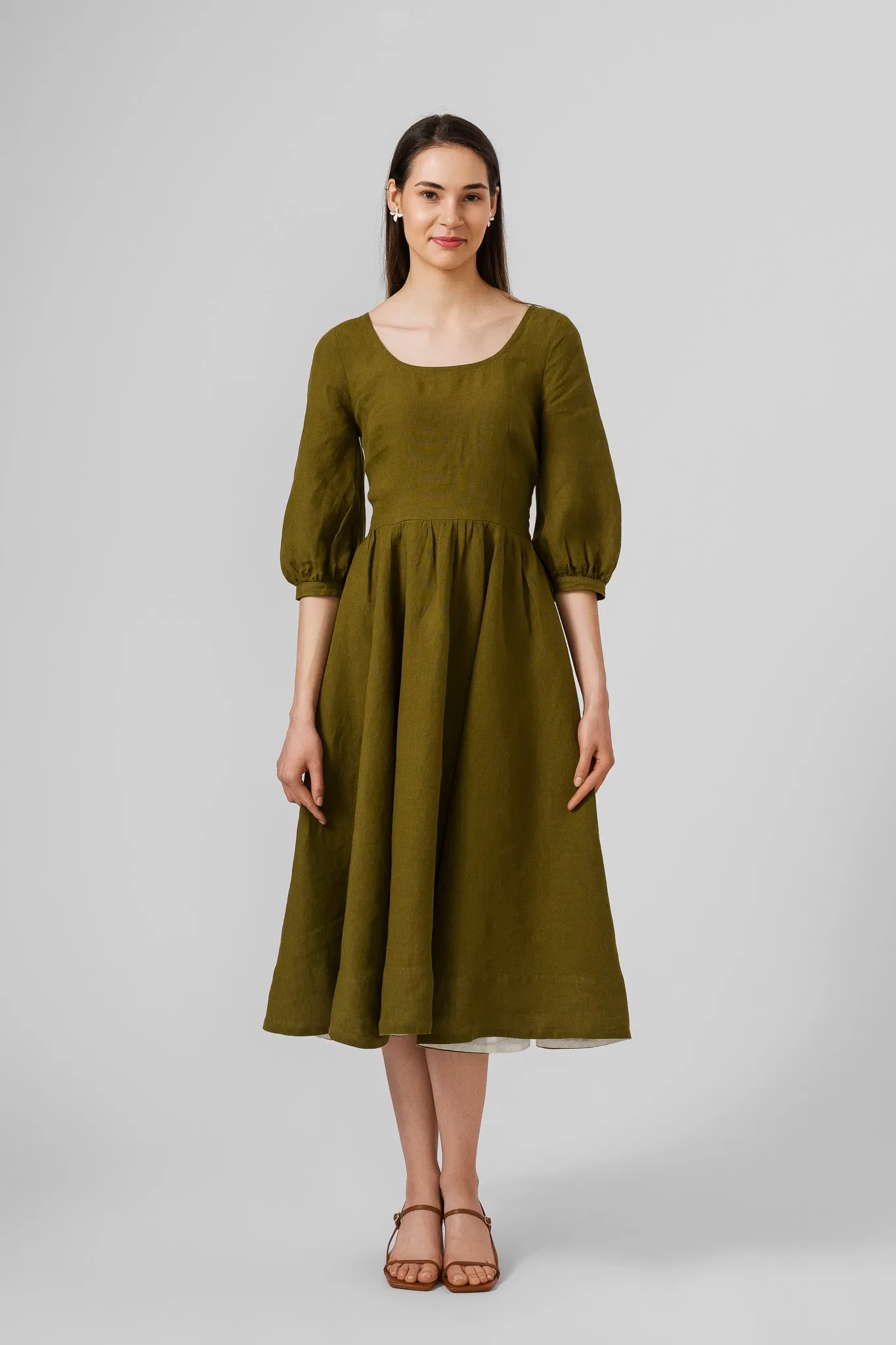 Carmen Dress, 3/4 Sleeve