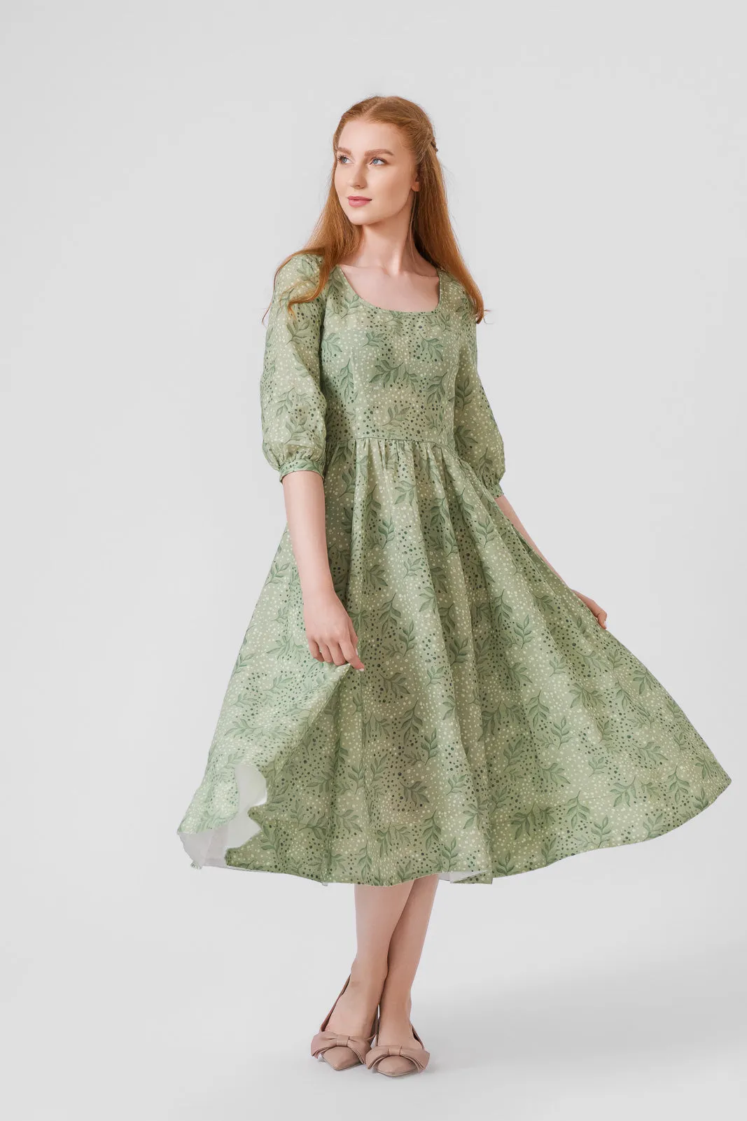 Carmen Dress, 3/4 Sleeve