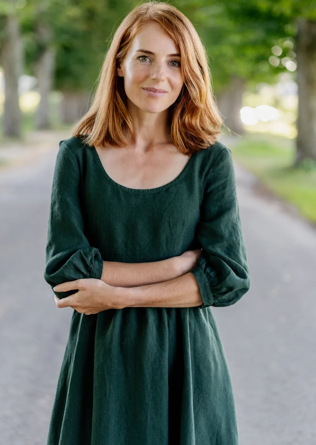 Carmen Dress, 3/4 Sleeve