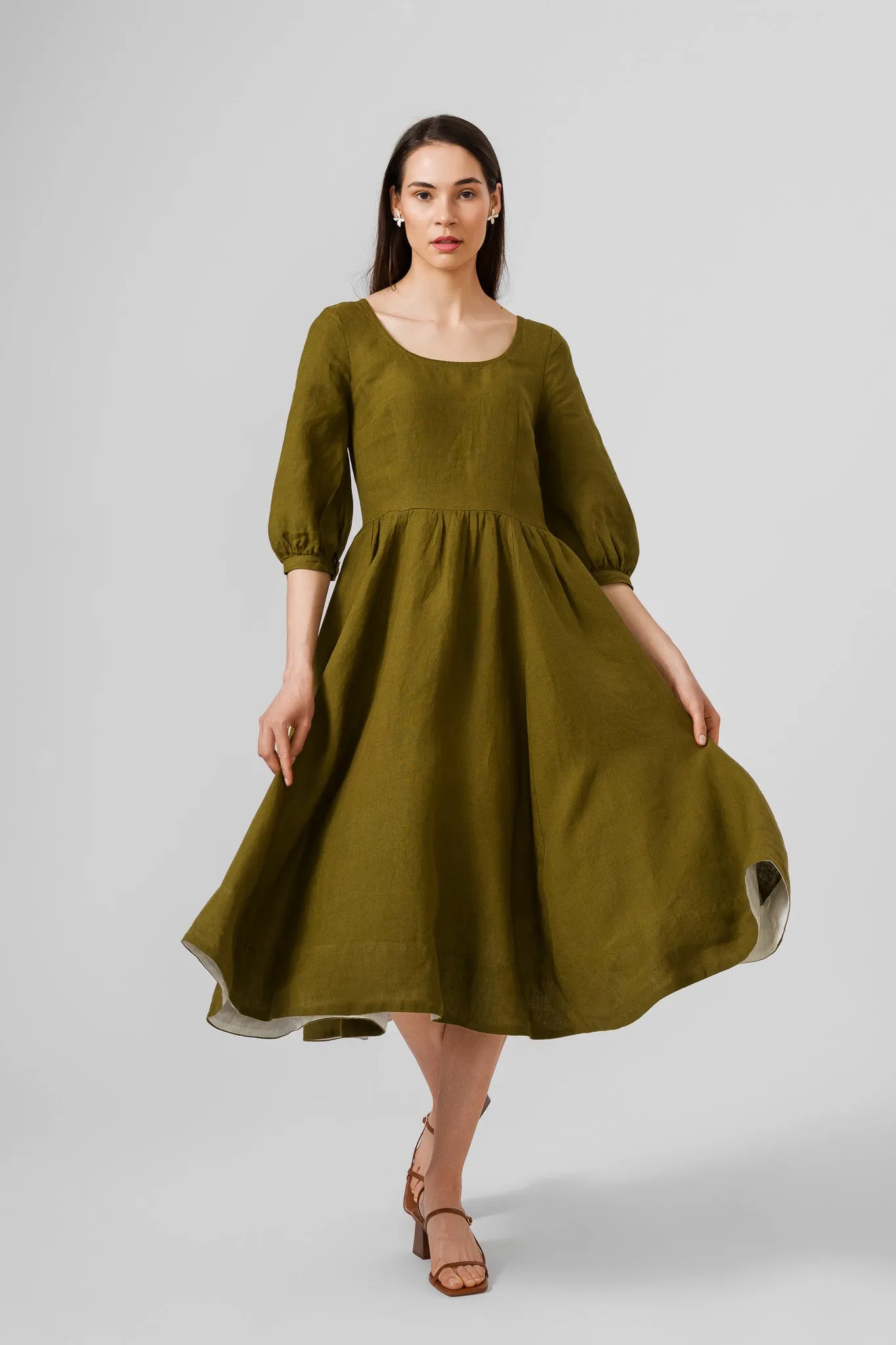 Carmen Dress, 3/4 Sleeve