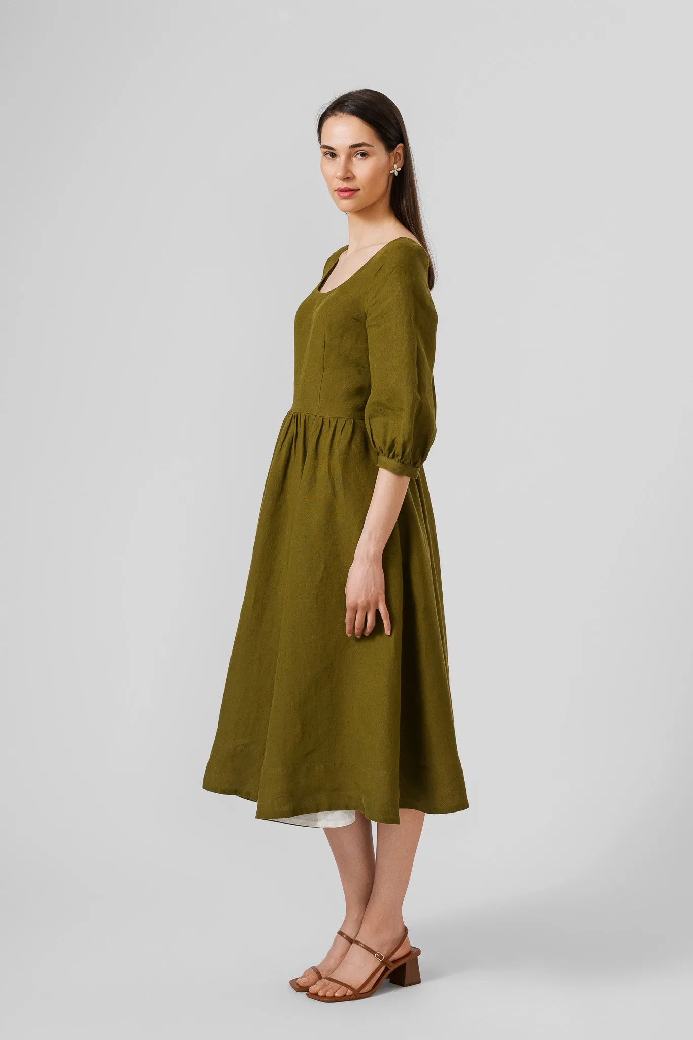Carmen Dress, 3/4 Sleeve